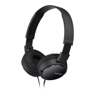 Sony MDR-ZX110 On-Ear Stereo Headphones (Black) - Image 1 of 3