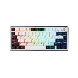 KiiBoom Breeze 75 75% CNC Aluminium et Acrylique Clavier de Jeu Mécanique, US... - Photo 1/7