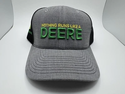 John Deere Nada Funciona Como Equipo de Granja Snapback Camionero Sombrero Malla Ajustable Foto 1 de 4