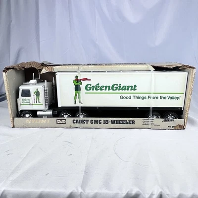 VTG Nylint Green Giant Pressed Steel GMC 18 Wheeler Semi Truck USA Sprout - Image 1 of 4