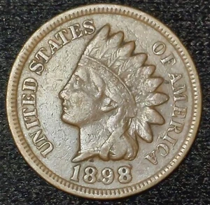 1898 Indian Head Cent ~ Higher Grade Coin/Full Liberty - Picture 1 of 2