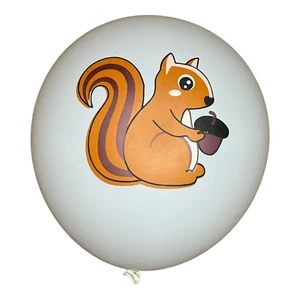 12 Pack, Squirrel Balloons 12" Birthday Party Themed Decorations Cute Acorn - Picture 1 of 1