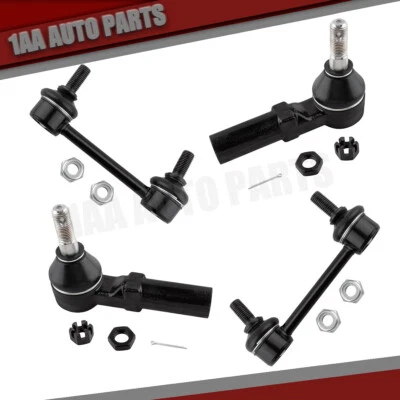 Kit de ligação de barra oscilante estabilizador traseiro extremidades de haste de amarração frontal para Saturn SC1/SC2 93-2002 - Imagem 1 de 4