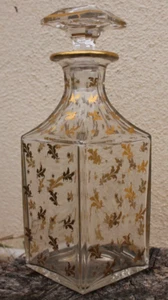 rare carafe baccarat decor a l or fin pour cave a liqueur ou autre - Foto 1 di 7