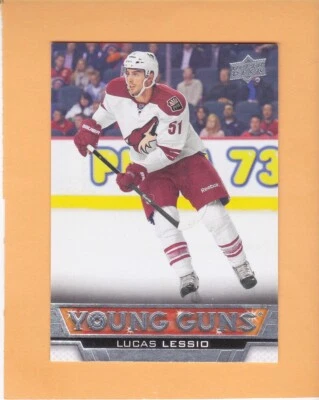 LUCAS LESSIO #239 2013 14 UPPER DECK ROOKIE YOUNG GUNS ARIZONA COYOTES NM-MT - Image 1 of 2
