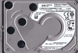 WD50NDZW-11A8JS1 THAILAND s/n: WXG2E3 JUN/2021 5TB USB 3.0 2.5" Western Digital - Afbeelding 1 van 5