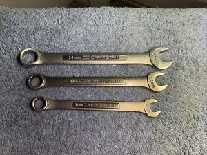 3 Craftsman USA 12Pt -14MM, 12MM, 10MM Combination Wrenches  42916-42918-42914 - Picture 1 of 13