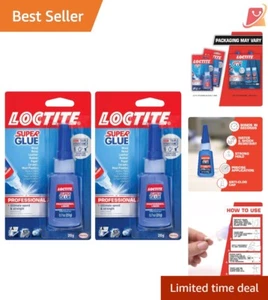Super Glue Professional Liquid, 20g Clear Adhesive for Repairs, Quick Dry 2 Pack - Picture 1 of 11
