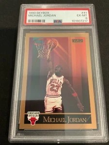 MICHAEL JORDAN~1990 Skybox PSA 6 Ex MINT - Picture 1 of 2
