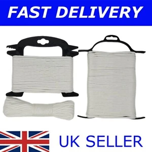 White 4MM Guy Line Rope Tent Camping Guyline Paracord Cord 10M 15M 25M - Picture 1 of 7