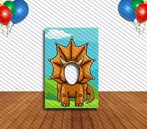 Dinosuar Party Face Cutout, Hole in Face, Party Selfie Photo Prop, Birthday - Picture 1 of 6