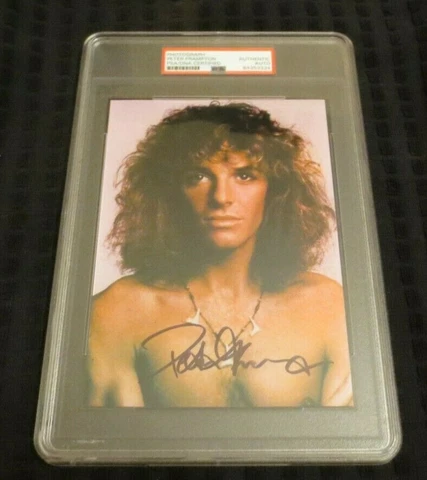Peter Frampton singer songwriter signed autographed psa slabbed Humble Pie Cover