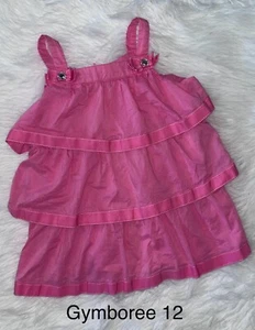 Gymboree Polka Dot Poodle Tiered Tank Top Size 12 - Picture 1 of 4