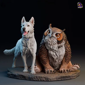 Scratch & Owlbear - Baldurs Gate 3 - Fan Art Figur - 3D Resin Print 139mm - Bild 1 von 7