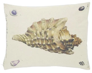 Motivkissen Kissen mit Füllung maritim Muschel 35 x 45 cm Baumwolle Mars & More - Bild 1 von 1