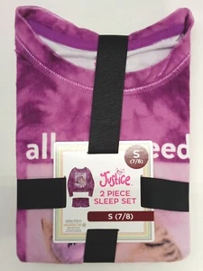 Justice Girls Sleep Set Size S (7/8). NEW Long Sleeve Top W/ Matching Shorts. - Picture 1 of 2
