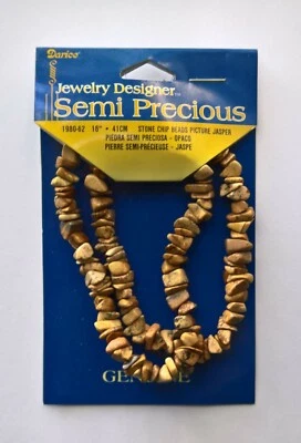 16" Stone Chip Beads Jasper, Darice Brand, Jewelry Designer - Image 1 of 2