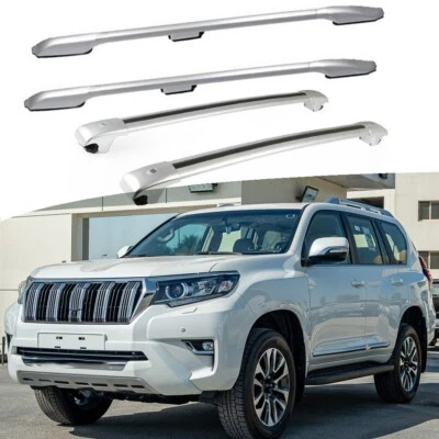 2 rieles de techo + 2 barras transversales aptas para Toyota Land Cruiser Prado J150 2010-2023 Foto 1 de 4