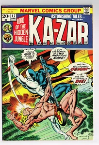 ASTONISHING TALES #17 MARVEL COMICS 1973 F/VF KA-ZAR S.H.I.E.L.D. BRONZE AGE - Picture 1 of 2