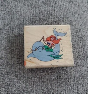 VINTAGE DISNEY'S THE LITTLE MERMAID ARIEL'S RIDE Delphin Flipper 780-E Rarität - Bild 1 von 4