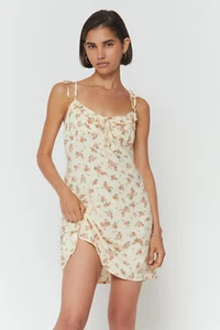 Spiritual Gangster All Day Challis Cami Dress Yellow Bella Rose Print Large (L) - Picture 1 of 7