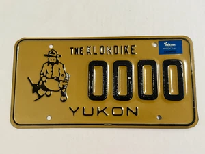 Nummernschild Yukon The Klondike "0000" 1987 Muster Kanada - nicht aktiv - Bild 1 von 8