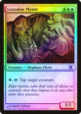 Loxodon Mystic FOIL 10th Edition NM White Common MAGIC GATHERING CARD ABUGames
