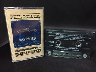 Phil Collins Serious Hits Live! Cassette Tape (WEA 1990) Thailand Release - Image 1 of 3