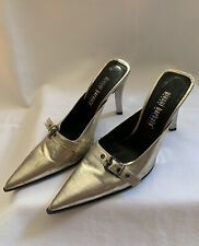 Gianni Barbato Women’s Size 38.5 Silver Pointed Heels