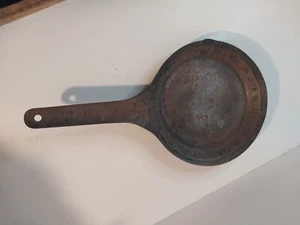 Sartén sanitaria de hojalata vintage de acero con portabrocas de vaquero de 8" sartén - Imagen 1 de 6
