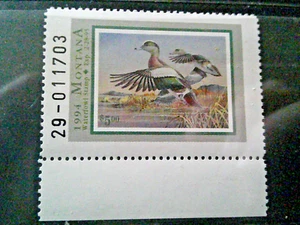 1994 Widgeons *MONTANA WATERFOWL* Stamp XF MNH - Picture 1 of 1