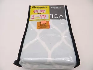 ๐ NAUTICA OCEAN BEACH Light Sky Blue European Pillow Sham NIP 26 x 26 - Picture 1 of 2
