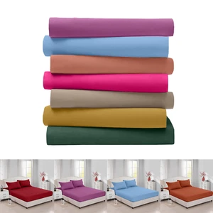 Einfaches Bettlaken Mikrofaser elastische Matratzenbezüge erschwingliche Bettwäsche UK - Bild 1 von 73