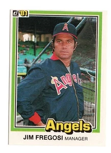 1981 Donruss Baseball Card #414 Jim Fregosi -Angels Mgr - Picture 1 of 2