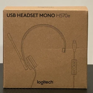 Logitech H570e Wired Headset, Mono Headphones with Noise-Cancelling Microphone - Picture 1 of 8