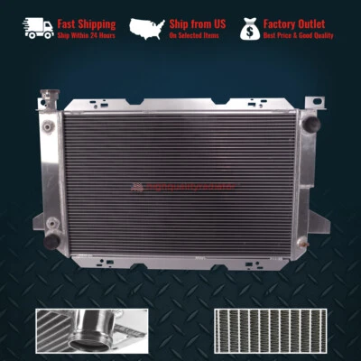 3Rows Radiator For 1997 Ford F-250 HD/F-450 Super Duty ;1986 F-200 5.8L 7.5L AT - Image 1 of 4