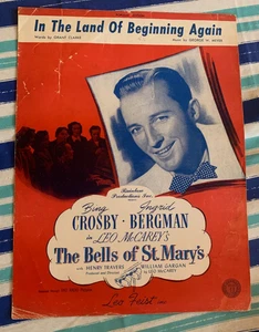 Vintage 1945 Sheet Music "In The Land Of Beginning Again" - Picture 1 of 4