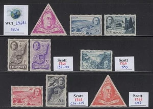 WC1_29481. MONACO. Set ROOSEVELT 1946. Sc.198-202,B93,C14-C15,CB6. MLH - Foto 1 di 1
