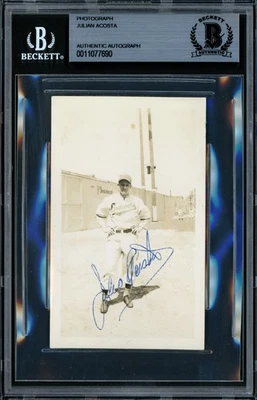 Julian Acosta Autographed Signed 3x4.5 Photo Cuban Beckett BAS #11077690 - Image 1 of 2