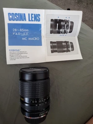 Vintage Cosina Lens 28-85 MM F 4.0-5.0 Macro Made in Japan - Image 1 of 4