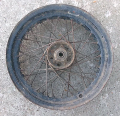 RUEDA DE MOTOCICLETA HARLEY DAVIDSON 16" BUJE ESTRELLA KELSEY HAYES VINTAGE AÑOS 40 ORIG Foto 1 de 4