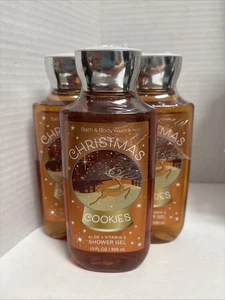 3 BATH & BODY WORKS CHRISTMAS COOKIES SHOWER GEL 10 FL OZ - Picture 1 of 2