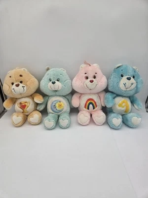 Vtg Care Bears 13" Plush Lot Of 4 Cheer Bedtime Wish Champ 1980's  - Image 1 of 4