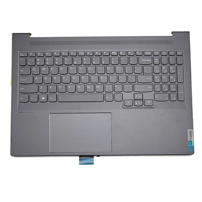 COMPUTER_PART New For Lenovo Slim 7 16IAH7 Palmrest Backlit Keyboard Gray Cover 5CB1J38238 US
