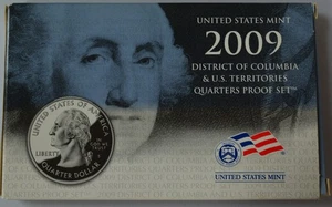 2009-S US Mint 6-Coin Clad US Territories Quarters Proof Set in OGP w/COA - Picture 1 of 3