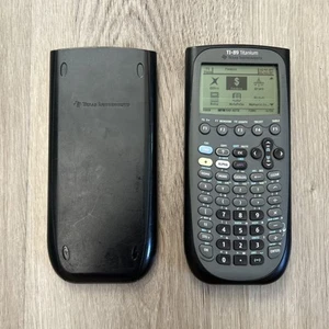 Texas Instruments TI-89 Titanium Graphing Calculator Black w/ Cover Works READ - Picture 1 of 10