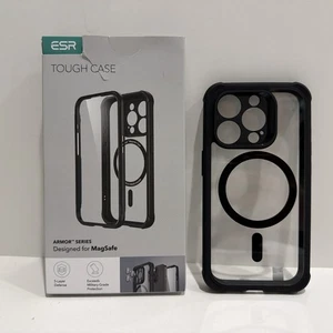 ESR iPhone 15 Pro Full Body Case, mit Kameralinse Prot. & MagSafe, Clear Black - Bild 1 von 5