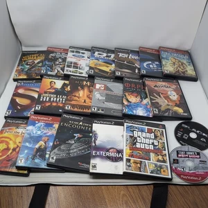 Huge PS2 Video Game Lot: GTA Extermination Final Fantasy Airbender Superman + - Picture 1 of 13