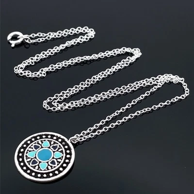 KETTE & ANHÄNGER  AUS 925/- SILBER MIT EMAILLE SCHMUCKJAGD - Bild 1 von 4