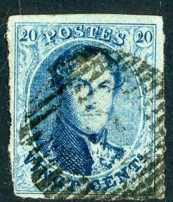 BELGIUM 1858 USED #11, KING LEOPOLD I !! I 131 - Image 1 of 2